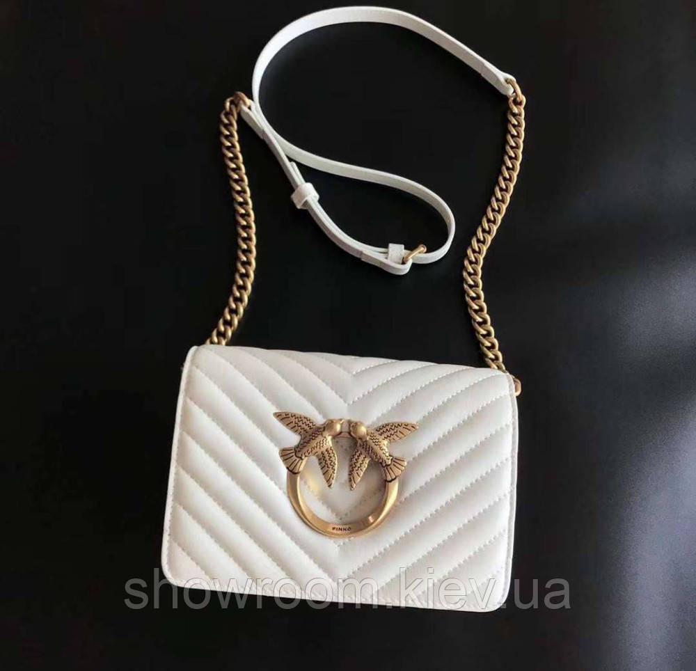 Жіноча сумка Pinko click mini (231112) біла