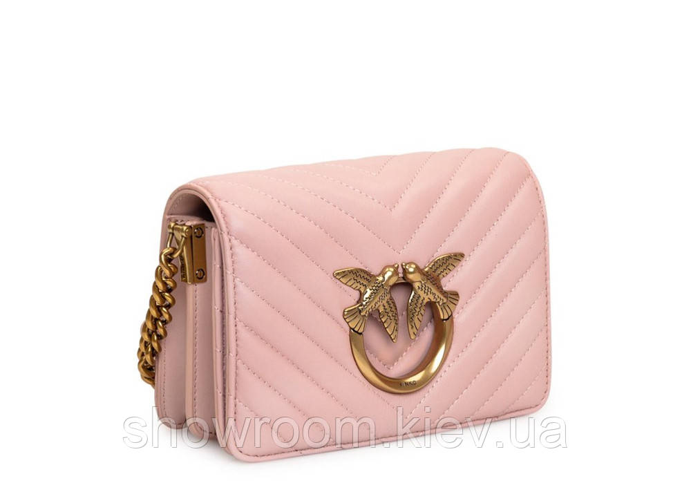 Жіноча сумка Pinko click mini (231112) рожева