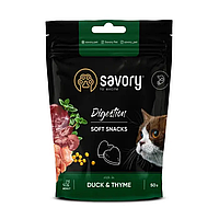 Лакомство мягкое для кошек Savory Digestion 50 г - утка с тимьяном