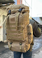 Универсальный вместительный на две лямки большой рюкзак походный для военнослужащих тактический армейский tru