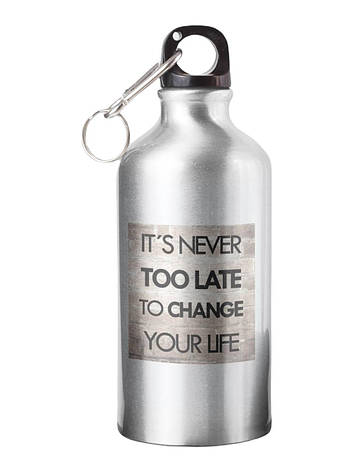 Спортивна пляшка it's never too late to change your life СП-074 500 мл, фото 1