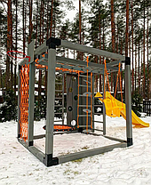 Дитячий ігровий майданчик Куб 7 2,5*2,5м Game cube спортивний комплекс вуличний дитячий комплекс, фото 3