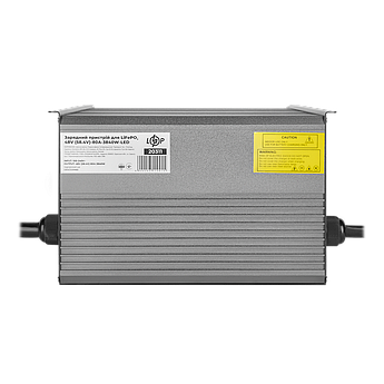 Зарядний пристрій для акумуляторів LiFePO4 48V (58.4V)-80A-3840W-LED