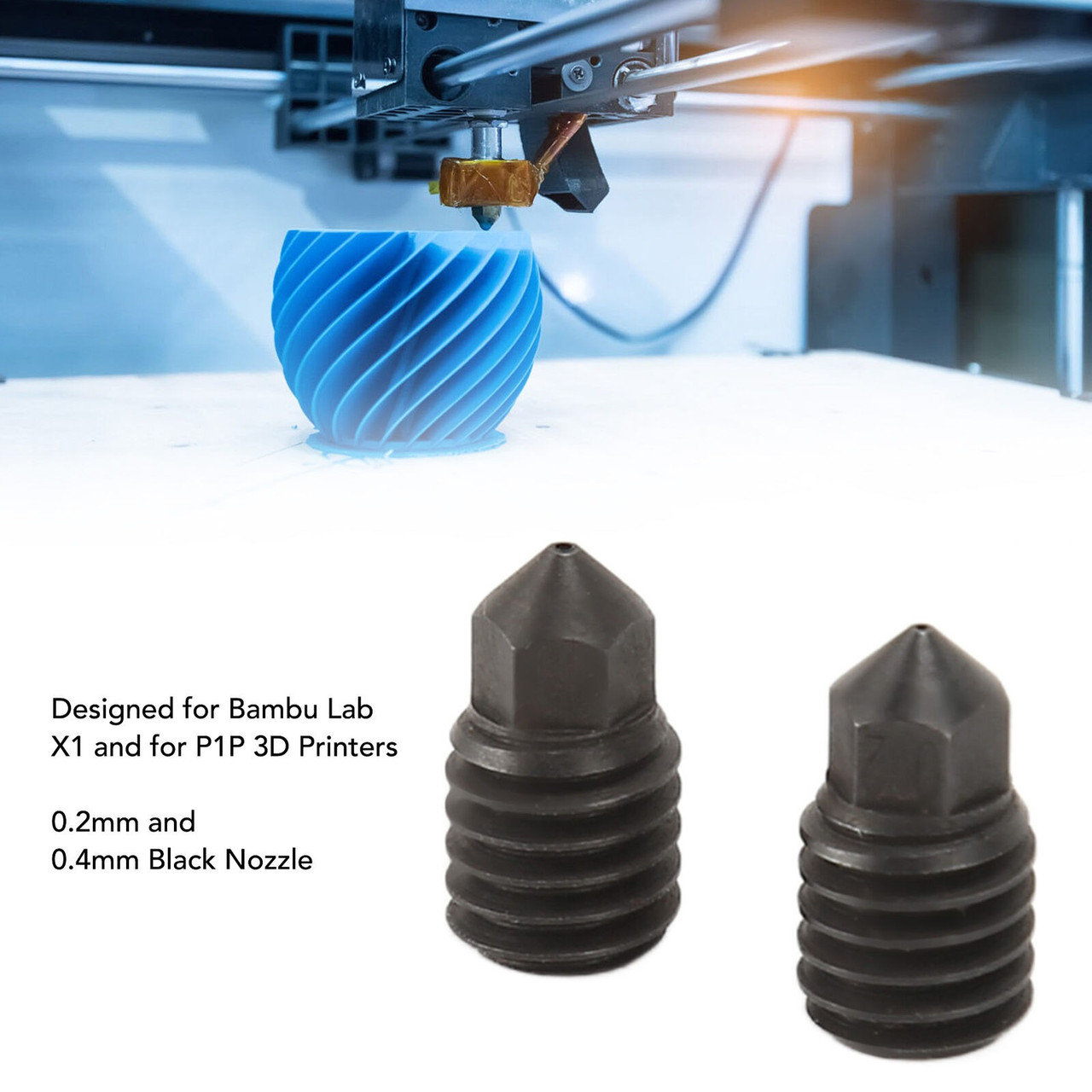 Сопло хотенда (аналог) для 3D-принтерів Bambu Lab X1 и P1 серії