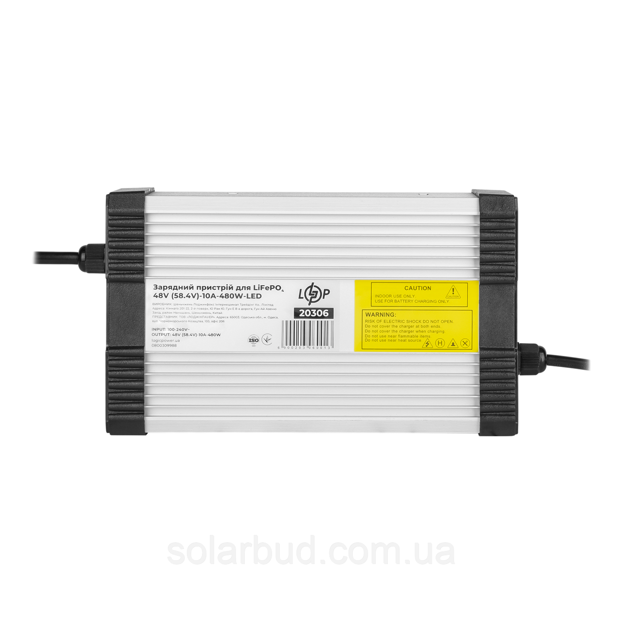 Зарядний пристрій для акумуляторів LiFePO4 48V (58.4V)-10A-480W-LED