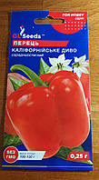 Насіння перець Солодке Європейське Чудо маса 100-130 г 5-6 мм.
