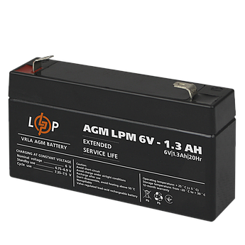 Акумулятор AGM LPM 6V - 1.3 Ah