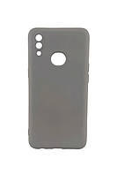 Чехол Silicone Case для телефона Samsung Galaxy A10s / A107 бампер с микрофиброй серый