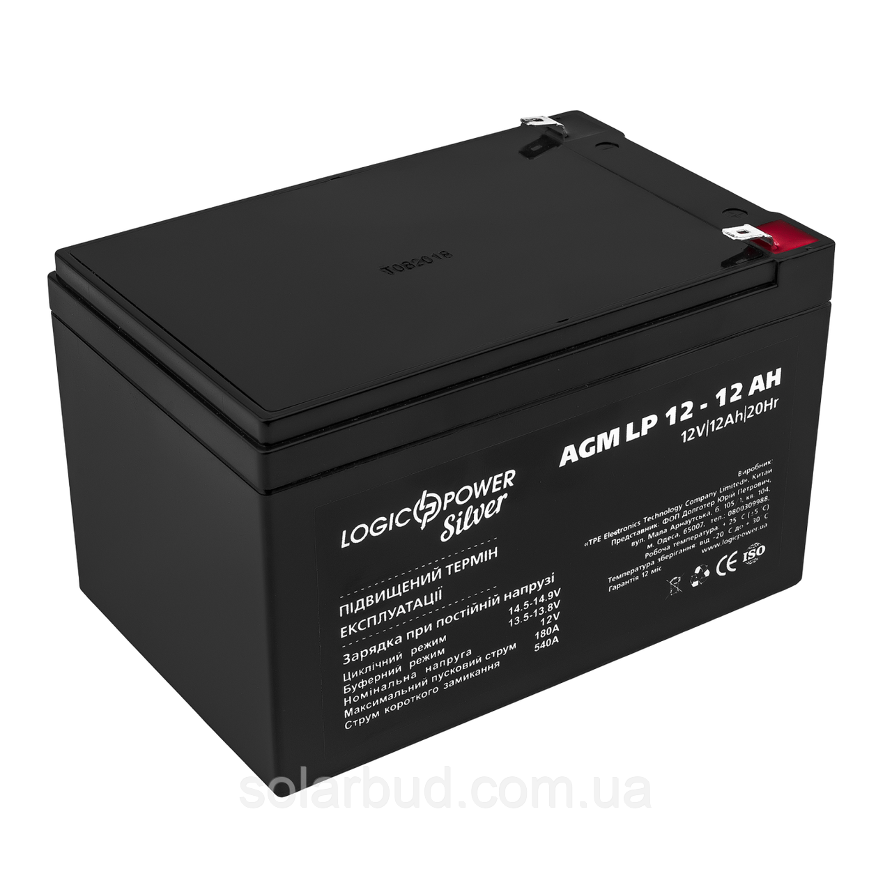 Акумулятор AGM LP 12V - 12 Ah Silver