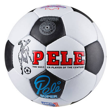 М'яч футбольний тренувальний Grippy PELE, чорно-білий, фото 1