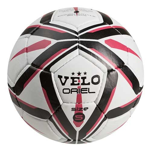 М'яч тренувальний футбольний Grippy Velo ORIEL, червоно-чорний