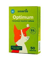 Витамины Optimum Smartis для поддержания иммунитета собак 50 таблеток