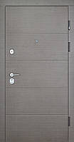 Входная дверь ТМ Abwehr модель Leavina 188 (цвет венге серий горизонт + белый)