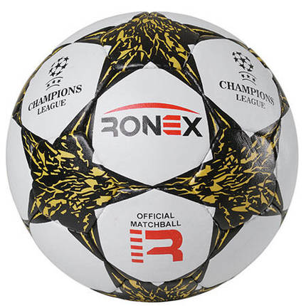 М'яч футбольний Grippy Ronex AD/F5, червоно/чорний, фото 1
