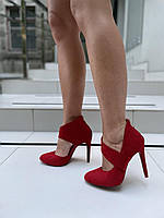 Туфлі жіночі VICES 1130-19 червоні (весна-осінь, еко-замша) (1940) лише 37р.38р.