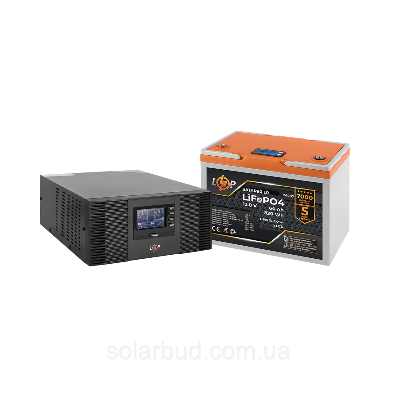 Комплект резервного живлення LP (LogicPower) ДБЖ + літієва (LiFePO4) батарея (UPS B1500+ АКБ LiFePO4 819W)