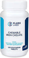 Klaire Labs Chewable Iron Chelate / Хелатное жевательное железо 30мг 100табл