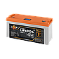 Акумулятор LP LiFePO4 12,8V - 200 Ah (2560Wh) (BMS 100A/50А) пластик LCD для ДБЖ, фото 2