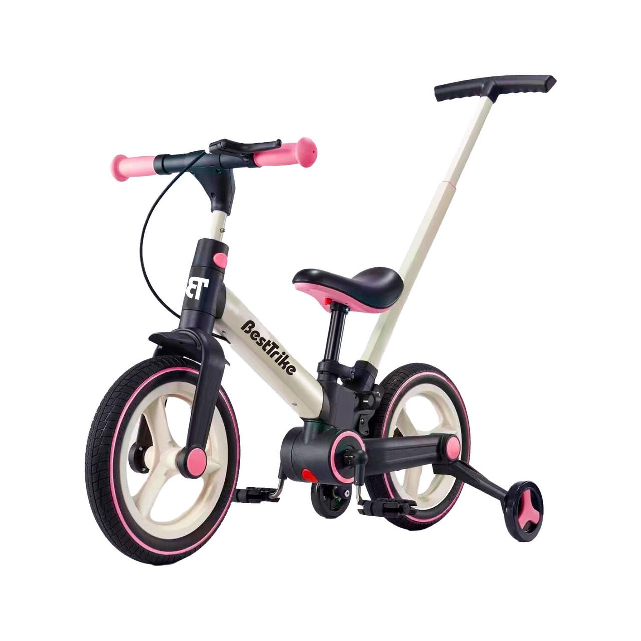 Велосипед-трансформер Best Trike BT з батьківською ручкою, рожевий 12755