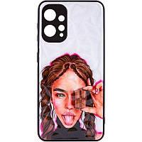 TPU+PC чехол Prisma Ladies для Xiaomi Redmi 12 (Chocolate)