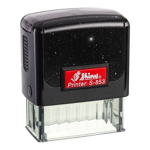Оснастка для штампа 47x18 мм черная, Shiny Printer S-853