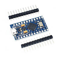 Arduino Pro Micro ATmega32U4-MU Отладочная плпта на основе ATmega32U4-MU с microUSB разъемом