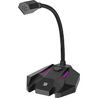 Стримовый микрофон Defender Tone GMC 100 USB LED (кабель 1.5м) Черный (F-S)