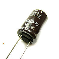 ECAP-RD-6800mkf - 10v (105°C) (RD) Конденсатор электролитический: 6800 мкФ, 10 В. Диаметр 16 мм. Высота 25 мм.