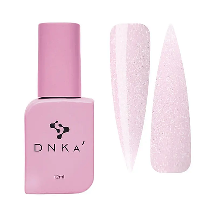 Рідкий гель DNKa Liquid Acrygel 0005 Marzipan ніжно-рожевий із шиммером 12 мл, фото 1