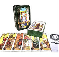 Ґадові картки Таро Тварини Таро. Animal Tarot В бляшаній коробочці та з зеленим зрізом.