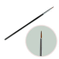 Кисть для малювання чорна ручка пластик 00# (пензлики для малювання, пензлики для моделювання, манікюрні)