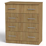 Комод 4Б білий Компаніт (72х39х85 см), фото 3