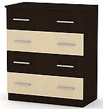 Комод 4Б білий Компаніт (72х39х85 см), фото 7