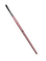 Кисть для геля №6 овальный ворс розовая ручка кисточка для маникюра для ногтей для полигеля маникюрная