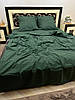 Постільна білизна бязь 2 спальне Євро смужка темно-зелена, фото 9