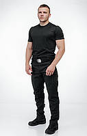 Мужские тактические брюки рип-стоп с карманами Conquistador черные