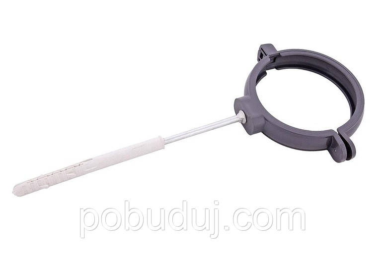 Тримач труби Profil пластиковий L100 75 графітовий, фото 1