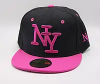 Кепка детская M&JJ NY (Snapback) Черный-Розовый (4012)