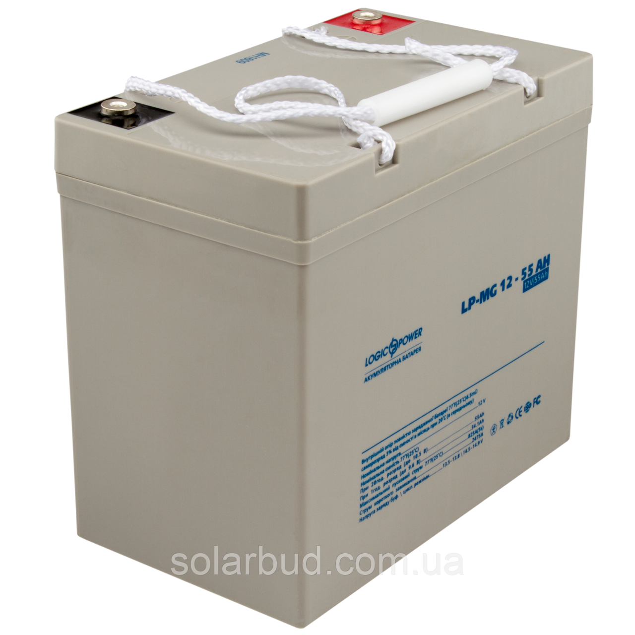 Акумулятор мультигелевий LP-MG 12V - 55 Ah Silver, фото 1