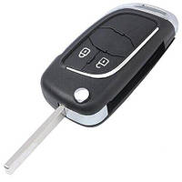 Корпус ключ Opel Astra J Corsa E Insignia Zafira C HU100 2кн (005959)