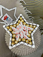 Подарочные боксы для девушек Подарки-бокс с конфетами 14 февраля для жены со сладостями Подарочные наборы лин