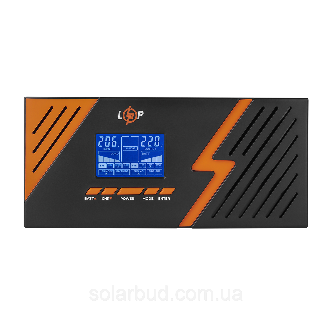 ДБЖ з правильною синусоїдою 12V LPM-PSW-1500VA (1050Вт) Black, фото 1