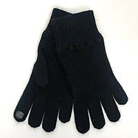 Перчатки женские зимние для сенсорных экранов ODYSSEY (ангора+шерсть+ПА) черный One Size 4116