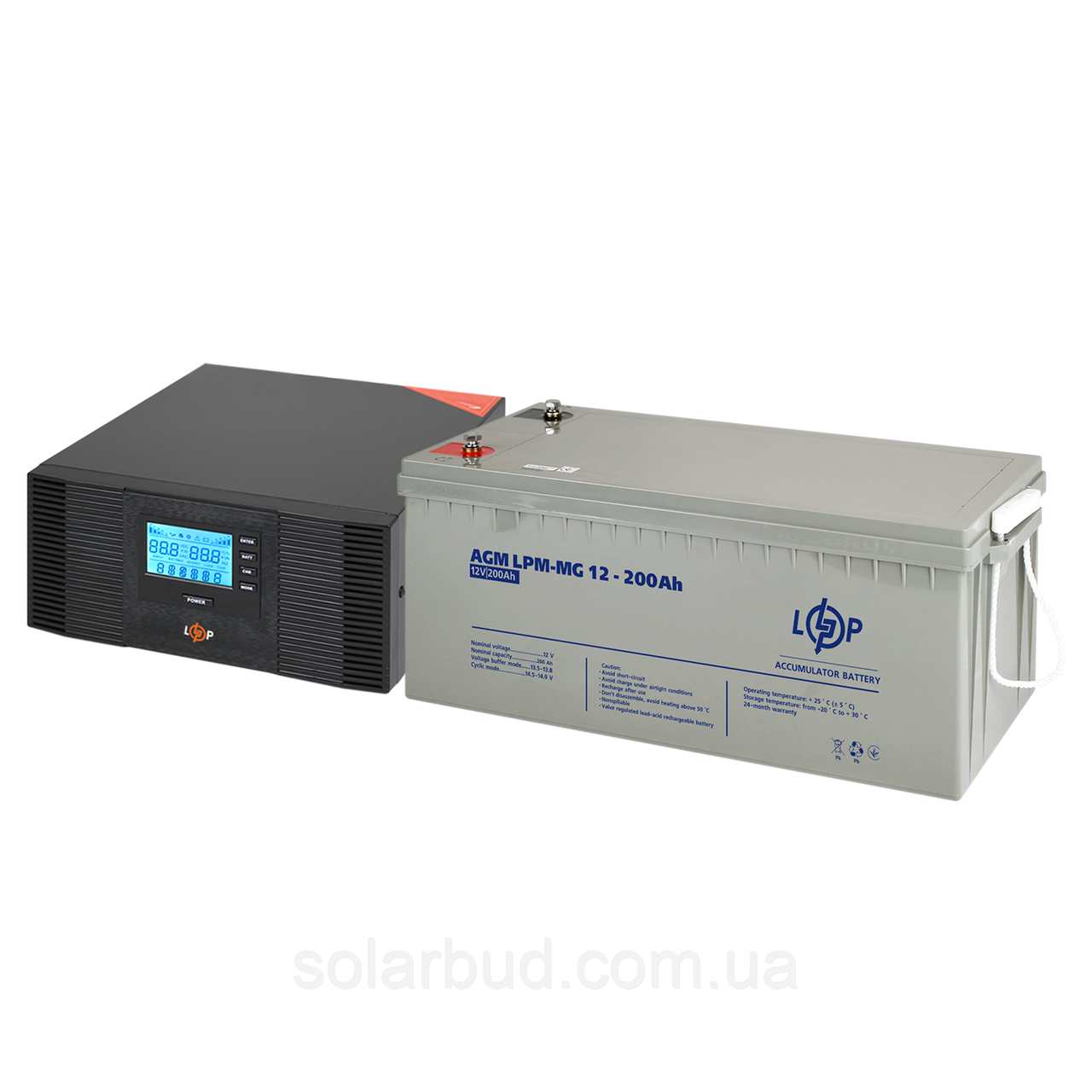 Комплект резервного живлення LP (LogicPower) ДБЖ + мультигелева батарея (UPS B1500 + АКБ MG 2400W)