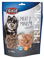 Лакомство для собак Trixie PREMIO 4 Meat Minis (курица утка говядина баранина) 4x100 (4011905 PS, код: 7573524