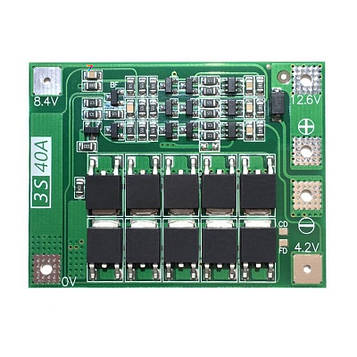 18650 3S 40A Battery Protection Board Enhanced Модуль захисту літієвих акб 18650. BMS 3S, 40 A. Напруга: