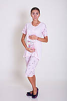 Комплект белья для беременных и кормящих Nicoletta размер L (46-48) I love mammy Розовый