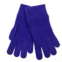 Перчатки женские для сенсорных экранов ODYSSEY (ангора+шерсть+ПА) One Size Фиолетовый 4178