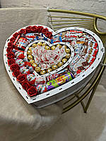 Подарочный бокс сладкий сюрприз на день святого Валентина Подарочные наборы с конфетами Киндер для женщины лин