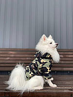 Худи для собак, свитер для собак, толстовка для собак хаки Камуфляж DIGI DOG XXS
